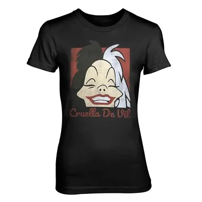 Buy Disney Cruella De Vil Black XL Ladies T-Shirt Official NEW • 15.99£