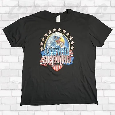 Buy Lynyrd Skynyrd Merch Rock Heavy Metal Mens T-Shirt XXL Vintage Graphic Print Y2K • 24.95£