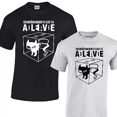 Buy Schrodingers Cat T-Shirt Mens Dead Or Alive • 12.95£