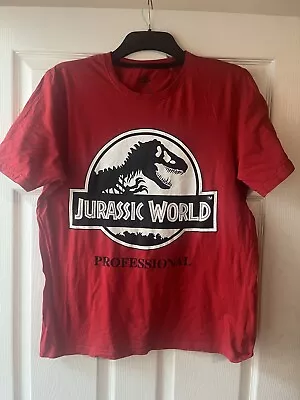 Buy Jurassic Park World T Shirt Men Size M 38/40 Red • 20£