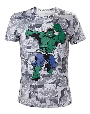 Buy Official Marvel Comics The Incredible Hulk Comic All Over Print T-shirt (new) • 18.99£