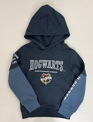 Buy Boys Harry Potter Hoodie  Navy Blue Pullover Size  6 8 10 12 Years • 15.95£