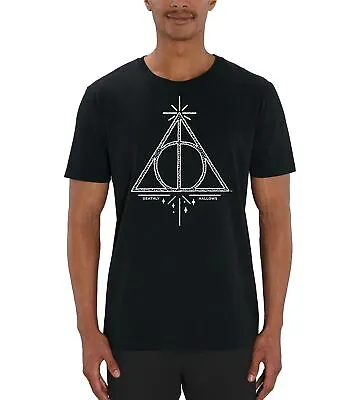 Buy Harry Potter Deathly Hallows Magic Print Men's T-Shirt • 18.99£