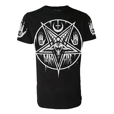 Buy Darkside - PENTAGRAM BAPHOMET- Mens T-Shirt - Black -  Goth, Wiccan, Rock Occult • 21.95£