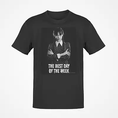 Buy Official Wednesday Addams Fan Art Halloween Film Movie Funny T Shirt • 8.99£