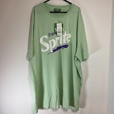 Buy Sprite Tshirt Mens XXXL Crew Neck Short Sleeve Green Graphic Print 100% Cotton • 9£