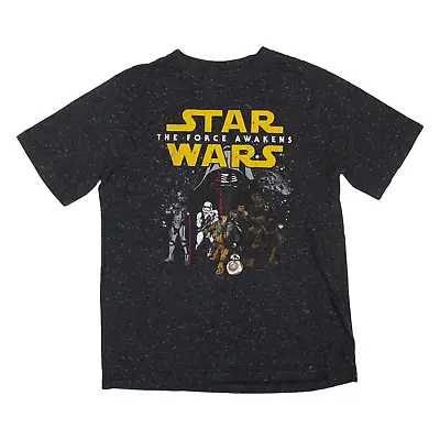 Buy STAR WARS The Force Awakens T-Shirt Grey Short Sleeve Boys XL • 5.99£