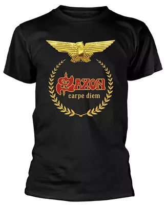 Buy Saxon Carpe Diem Black T-Shirt NEW OFFICIAL • 16.39£