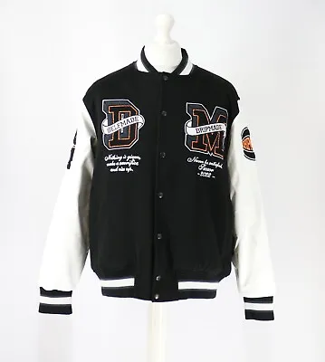Buy Dripmade Sinner Varsity Jacket Mens Jet Black Baseball Rrp £115 Kl • 22.48£