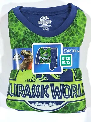 Buy Boys Large 10-12 Jurassic World Pajamas 2-Piece Long Sleeve Jurassic Park Gift • 13.31£