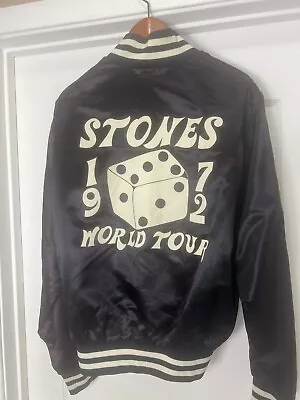 Buy Rolling Stones Vintage Xl Dice Satin Jacket 1972 World Tour Super Rare Preowned • 1,181.23£
