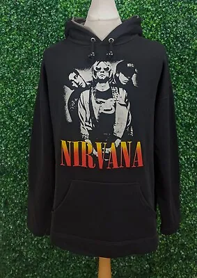Buy Nirvana Kurt Cobain Mod 3 Grunge Jumper Hoodie Long Sleeve Black Size XL • 60.79£
