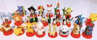 Buy Pokemon Figure Lot 22 Satoshi Go Hibanny Sarunori Morpeko Lucario Chocolate Egg • 104.22£