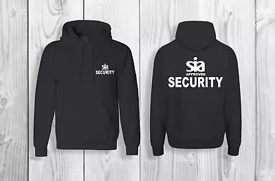 Buy SIA APPROVED Security HOODIE WORKWEAR CCTV Security Staff BOUNCER Uniform • 16.99£