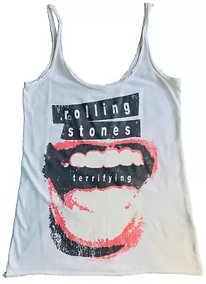 Buy Official Amplified Clothing Rolling Stones Print Vest Top Size Large Vtg Y2K • 19.95£