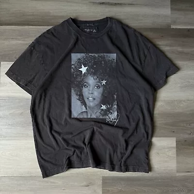 Buy Abercrombie & Fitch Whitney Houston T Shirt Mens Size XXL Black Gray Oversized • 33.14£