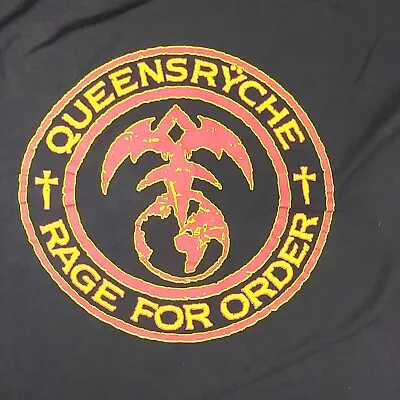 Buy Modern Queensryche Rage For Order Tour  Black T-Shirt Size XL • 18.94£