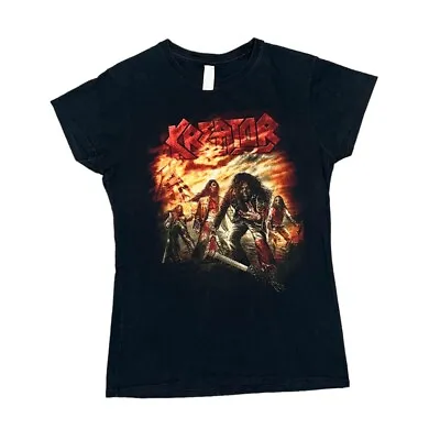 Buy KREATOR  Dying Alive  Thrash Heavy Metal Music Band T-Shirt Women's Medium Black • 16£