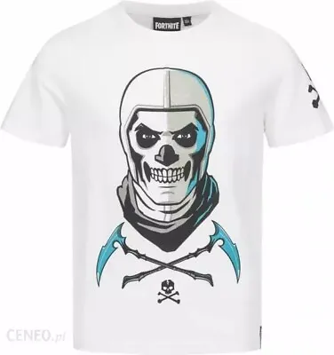 Buy Fortnite Skull Trooper White T Shirt (Epic Games) Boys 12-14 Years - NEW. • 10.99£