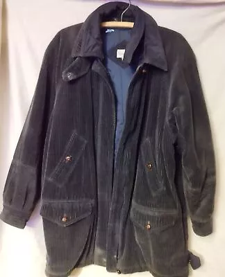 Buy Vintage Corduroy Jacket Navy Women's Size 14 Padded Quilted Y2K 90s Rossetti • 24.99£