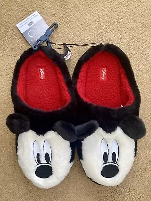 Buy Size 9-10 F&F Disney 100 Ladies Mickey Mouse Slippers NWT • 3£