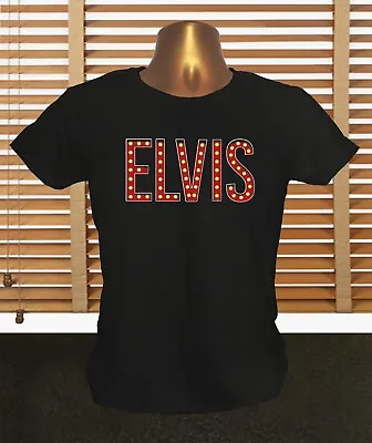 Buy Elvis Presley Name In Lights - Women's Elvis Presley T-shirt • 13.99£
