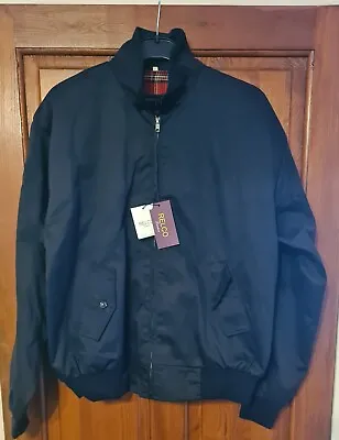 Buy Relco London Black With Red Tartan Lining Harrington Jacket Medium Large 24  Pit • 25£