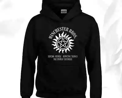 Buy Winchester Brothers Hoody Hoodie Supernatural Winchester Brothers Bobby Sam Dean • 16.99£