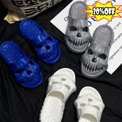 Buy New Skull Design Men Slippers Summer Outdoor Fun Slippers --50% OFF • 16.99£