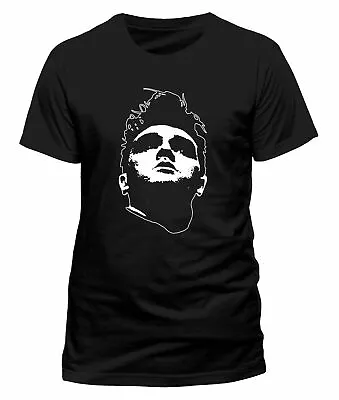 Buy Officially Licensed Morrissey Head Mens Black T Shirt Morrissey Classic Tee • 14.50£