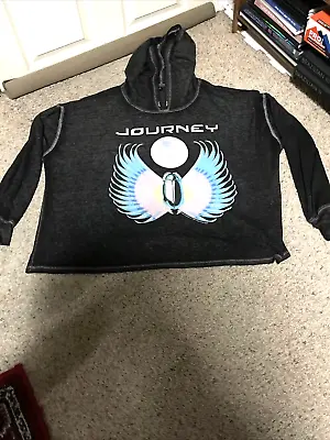 Buy The Vinyl Icons Journey Gray Graphic Cotton Light Weigh Sweatshirt Hoodie Size 2 • 14.17£