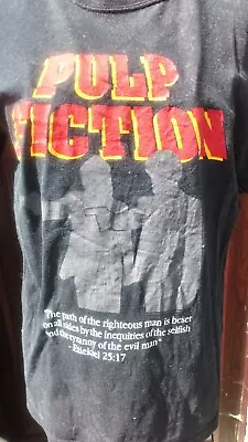Buy Vintage 2004 Gildan Heavy Cotton Pulp Fiction Eziekiel 25:17 T Shirt Size Small • 19.99£