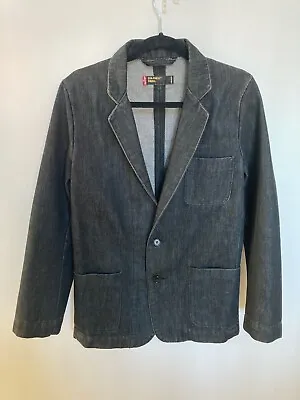 Buy Levis Black Grey Denim Jean Jacket Mens Small Blazer Coat Red Tag - Nice! • 20£