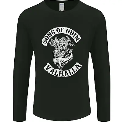 Buy Son Of Odin Valhalla Viking Norse Mythology Mens Long Sleeve T-Shirt • 12.99£