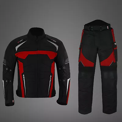 Buy Mens Motorbike Suit Racing Motorcycle Suits Armoured Waterproof Jackets Trousers • 99.99£