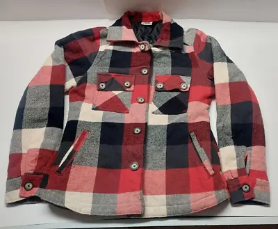 Buy Vintage Kavu Jacket Multi Colored Plaid  Check Shirt/Overshirt Quilted  Med. • 67.15£