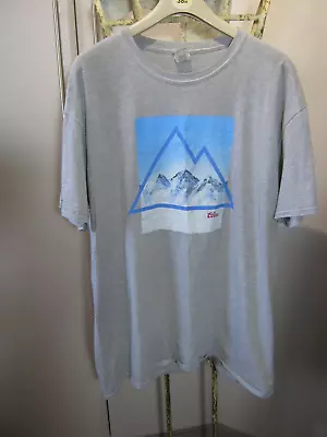 Buy Coors Beer Size Medium T-Shirt Double Sided Grey Short Sleeve • 9.99£