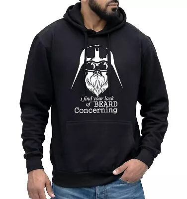 Buy Darth Vader Beard Hoodie Funny Bearded Man Dad Fathers Grandad Birthday Gift MEN • 25.99£