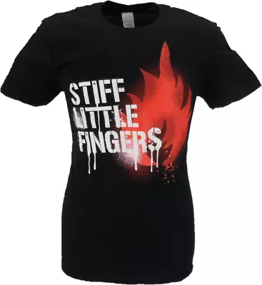 Buy Mens Black Official Stiff Little Fingers T Shirts Graffiti T Shirt • 17.99£