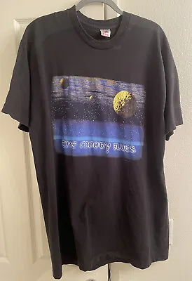Buy Vintage The Moody Blues Time Traveller XXL T-Shirt Band Tee Double Sided 1996 • 71.13£