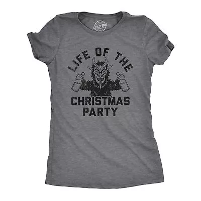 Buy Womens Life Of The Christmas Party T Shirt Funny Xmas Evil Krampus Partying Joke • 7.28£