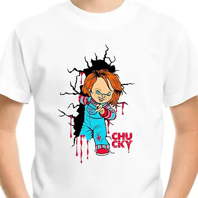 Buy Chucky Horror T-SHIRT Halloween Gift Men Adult Kids Top Tee Child's Play Movie • 8.99£