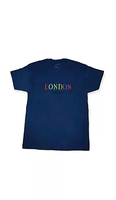 Buy London England T-shirt Souvenir Printed Navy Multicolored Size 2XL Soft Elastic  • 1.50£