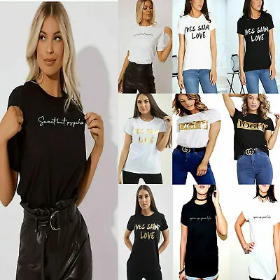Buy Nothing To Wear T Shirt Celebrity Fashion Top New White Womens Slogan UK Summer  • 6.99£