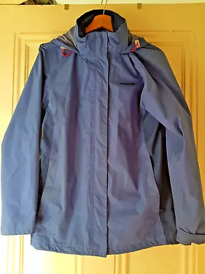 Buy REGATTA Womens Blue Long Sleeve Zip Up Hoodie Parka Waterproof Jacket • 12.40£