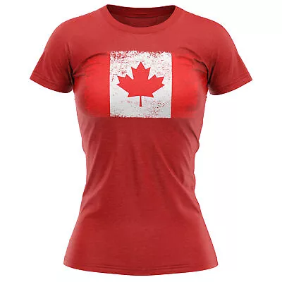 Buy Canada Grunge Flag T Shirt Football Sports Event Soccer Fans Gifts Her Suppor... • 15.99£