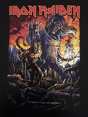 Buy Iron Maiden The Number Of The Beast Over Hammersmith Xl Shirt Mint Dan Mumford • 9.99£