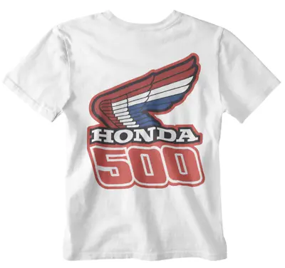 Buy Honda 500 T-shirt Bike Biker Fast Speed Cafe Racer Oil Wings Japan Motor Fast  • 6.99£