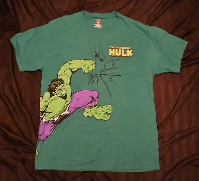 Buy T Shirt Marvel  Green The Incredible Hulk Large • 20£