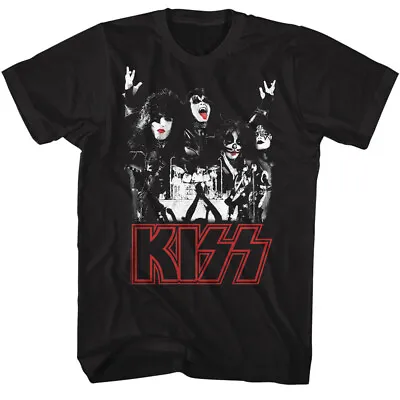 Buy Kiss In Concert Live On Stage Ace Frehley Men's T Shirt Metal Music Band Merch • 40.90£